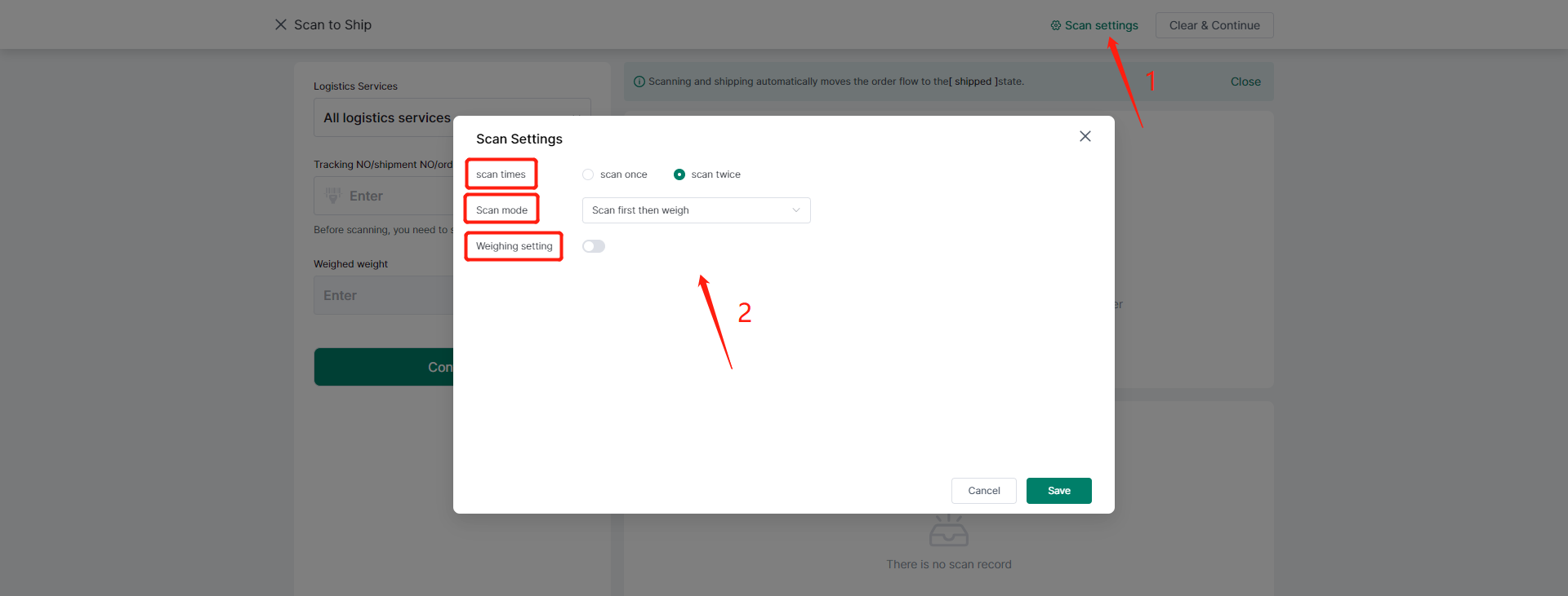 How to Scan to Ship