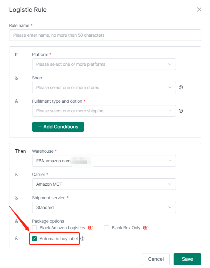 Unlock Cross-Platform Selling Bliss via 4Seller to Automate Amazon FBA Fulfillment Across TikTok, Temu, Shopify & More Imagine being able to process orders from TikTok's burgeoning e-commerce scene, Temu's affordable offerings, Shopify's versatile stores, and countless other platforms – all through the powerful infrastructure of Amazon FBA. With 4Seller logistic rule, this vision becomes a reality. Our innovative platform seamlessly integrates with your Amazon FBA account, allowing you to automatically fulfill orders placed on any sales channel you operate on. No more manual data entry, no more time-consuming order management – just pure productivity and peace of mind.