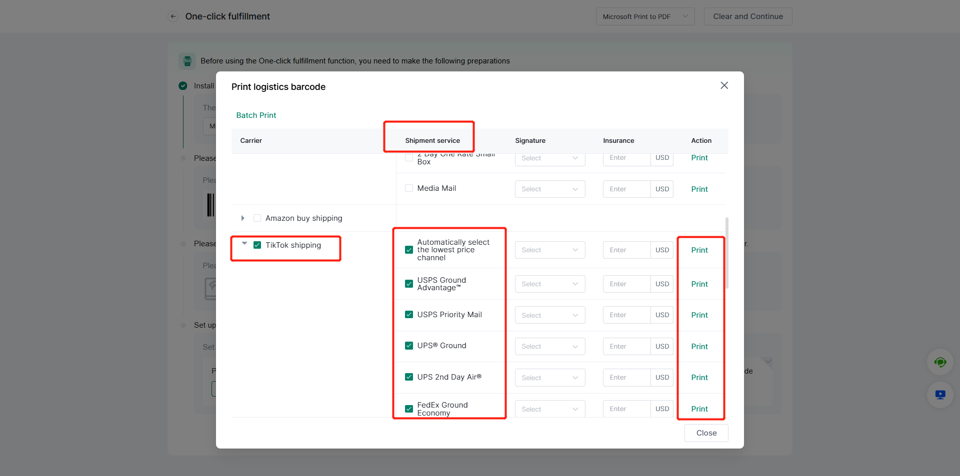 How to Automatically Print Shipping Labels and Fulfill Order?