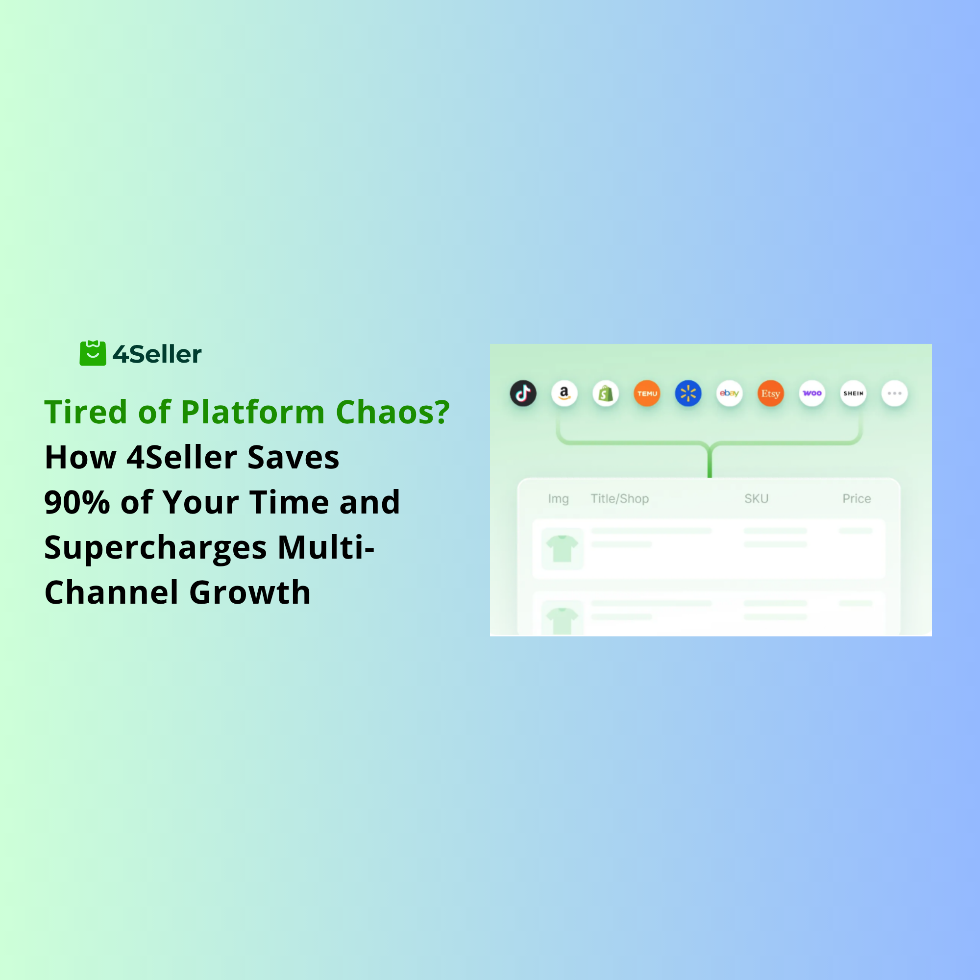 Tired of Platform Chaos? How 4Seller Saves 90% of Your Time and Supercharges Multi-Channel Growth