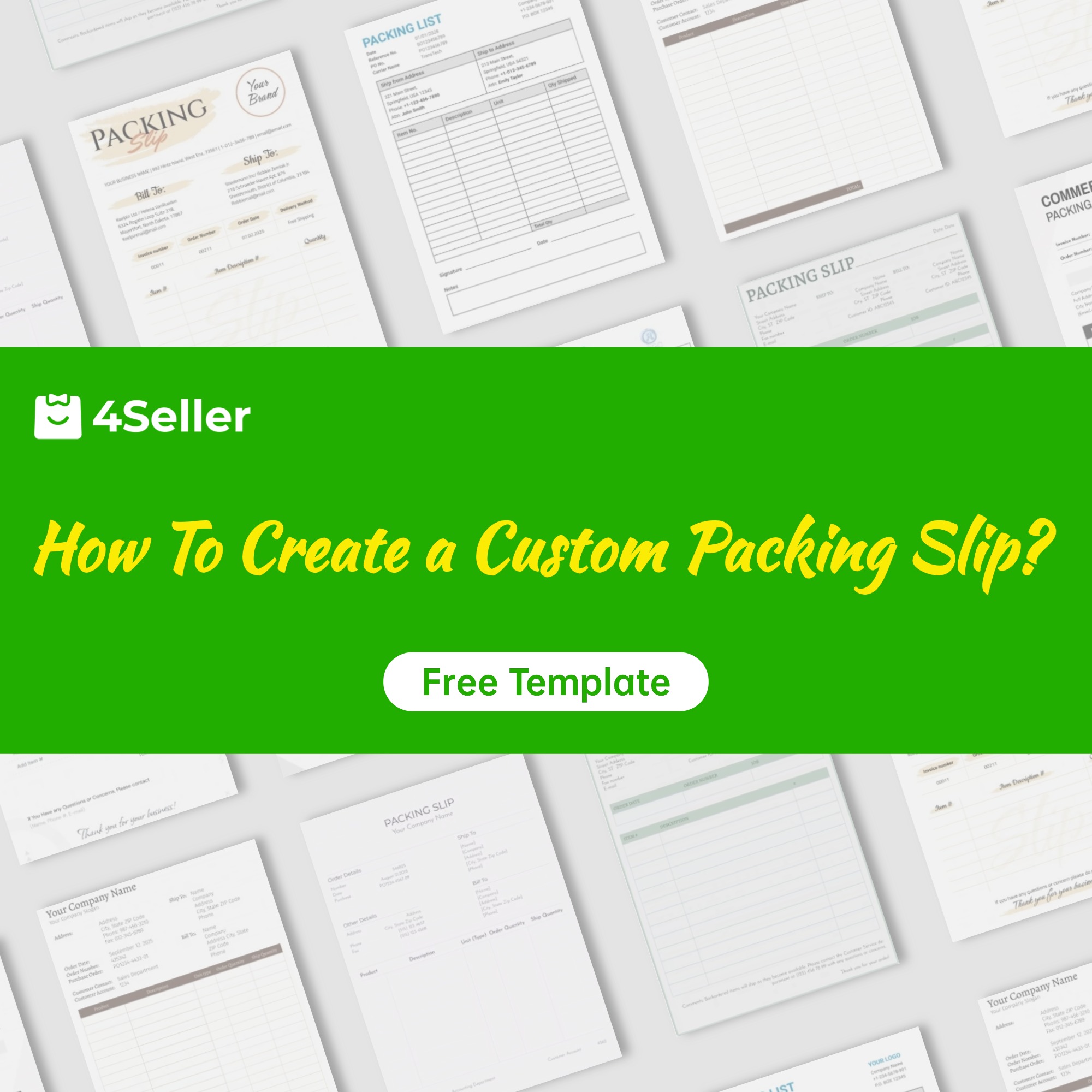 How To Create a Custom Packing Slip? (+ Free Packing Slip Template)