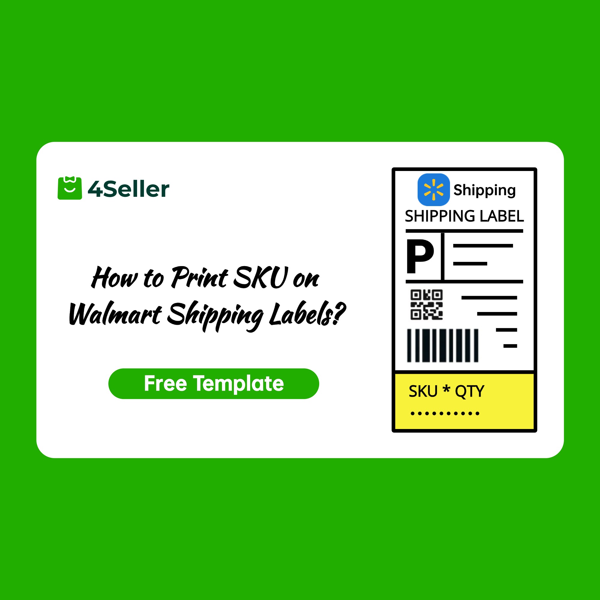 How to Print SKU on Walmart Shipping Labels?