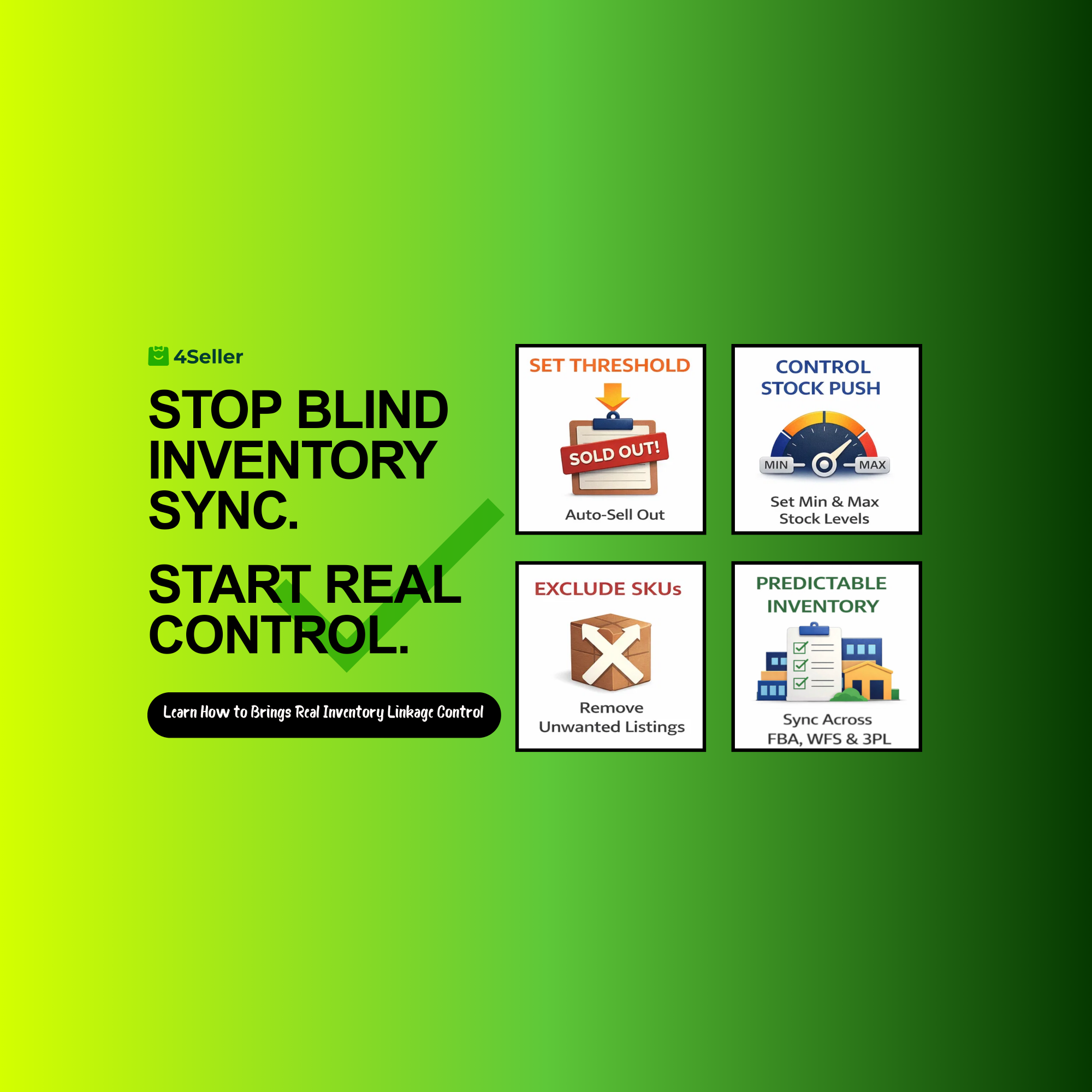 How to Manage MultiChannel Inventory by Stock Threshold, SKU Exclusion, Min & Max Limits, and Smart Predictable Sync?