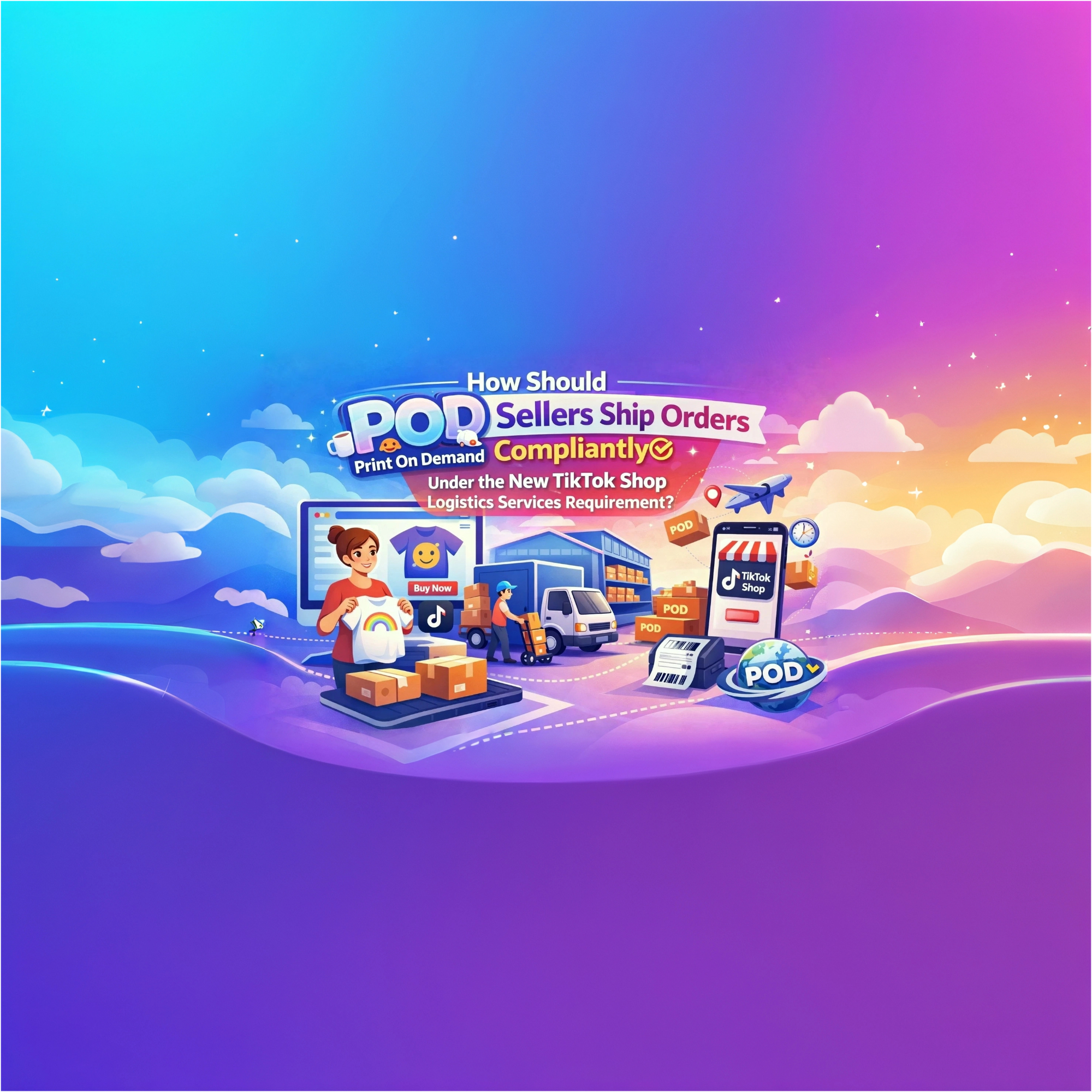 How Should POD Sellers Ship Orders Compliantly Under the New TikTok Shop Logistics Services Requirement?